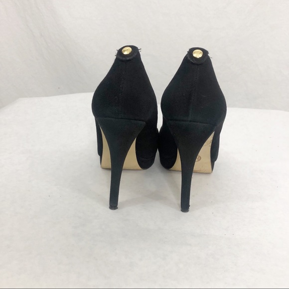 Michael Michael Kors Suede Leather Stilettos Heels, Size 8.5, Black - Picture 4 of 5